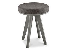 Bentley Designs Brunel Stool with Cold Steel Fabric