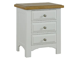 Furniture Mill Eden 3 Drawer Bedside