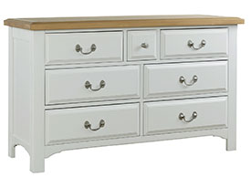Furniture Mill Eden 7 Drawer Wide Chest